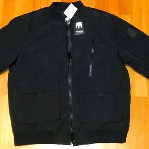 New American Stitch black Bomber jacket